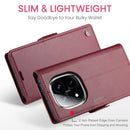 Xiaomi Redmi Note 14 Pro 5G CaseMe Retro Wallet Case [Maroon]