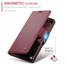 Xiaomi Redmi Note 14 Pro 5G CaseMe Retro Wallet Case [Maroon]