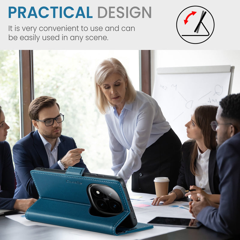 Xiaomi Redmi Note 14 Pro Plus 5G CaseMe Retro Wallet Case [Navy]