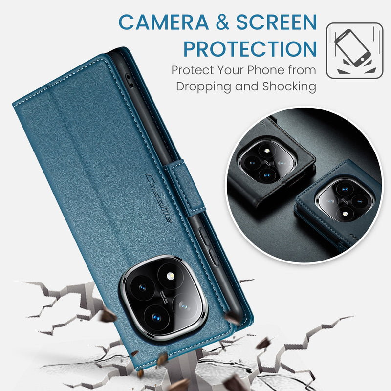 Xiaomi Redmi Note 14 Pro 5G CaseMe Retro Wallet Case [Navy]