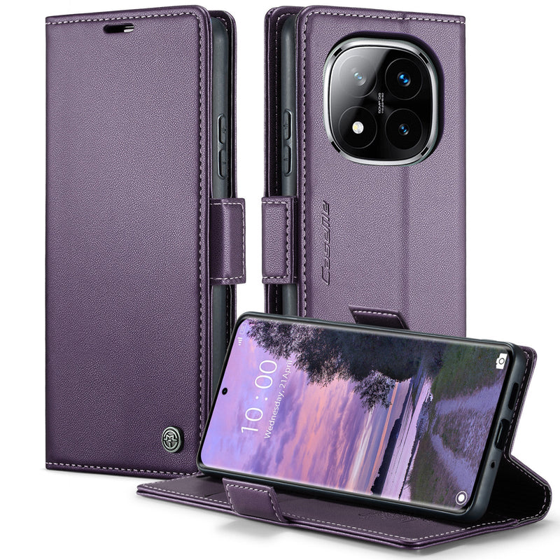 Xiaomi Redmi Note 14 Pro 5G CaseMe Retro Wallet Case [Purple]