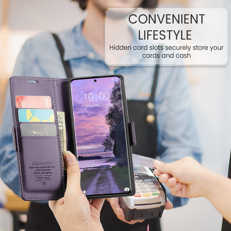 Xiaomi Redmi Note 14 Pro 5G CaseMe Retro Wallet Case [Purple]