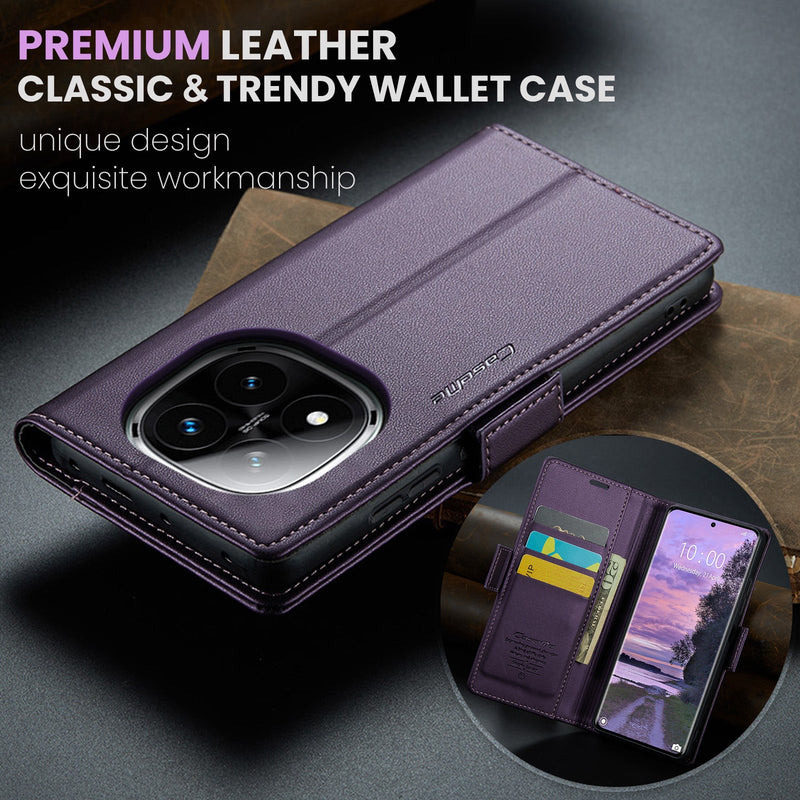 Xiaomi Redmi Note 14 Pro 5G CaseMe Retro Wallet Case [Purple]