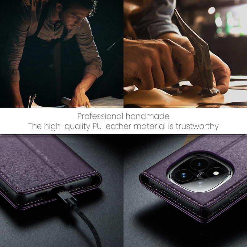 Xiaomi Redmi Note 14 Pro 5G CaseMe Retro Wallet Case [Purple]