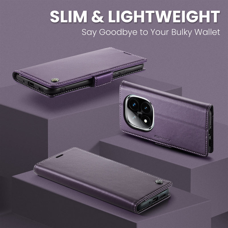 Xiaomi Redmi Note 14 Pro 5G CaseMe Retro Wallet Case [Purple]