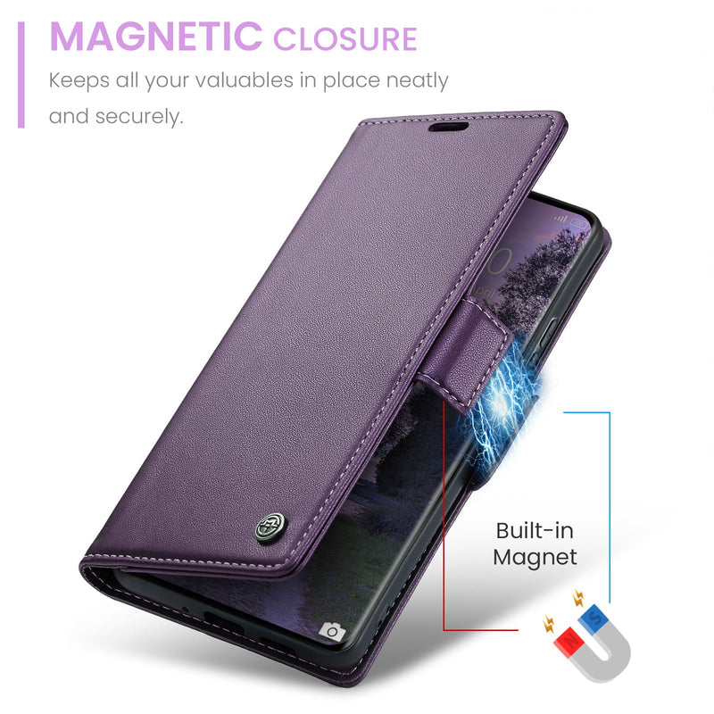 Xiaomi Redmi Note 14 Pro 5G CaseMe Retro Wallet Case [Purple]