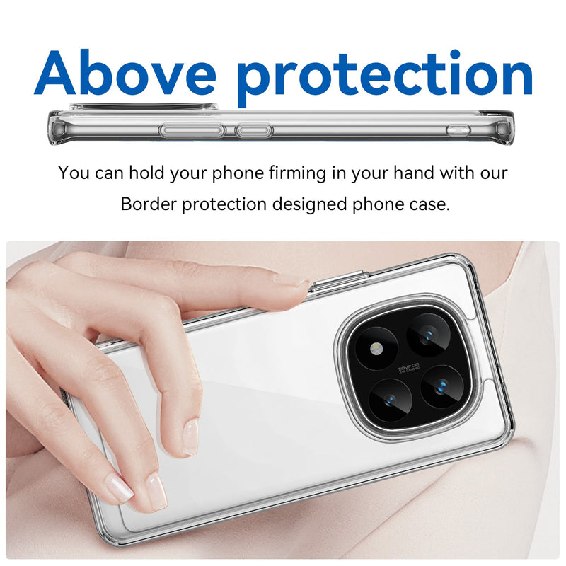 Xiaomi Redmi Note 14 Pro Plus 5G Soft TPU Bumper Case [Clear]