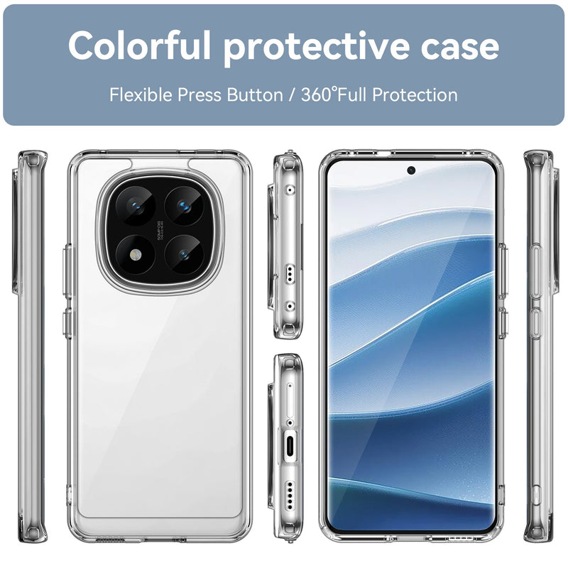 Xiaomi Redmi Note 14 Pro Plus 5G Soft TPU Bumper Case [Clear]