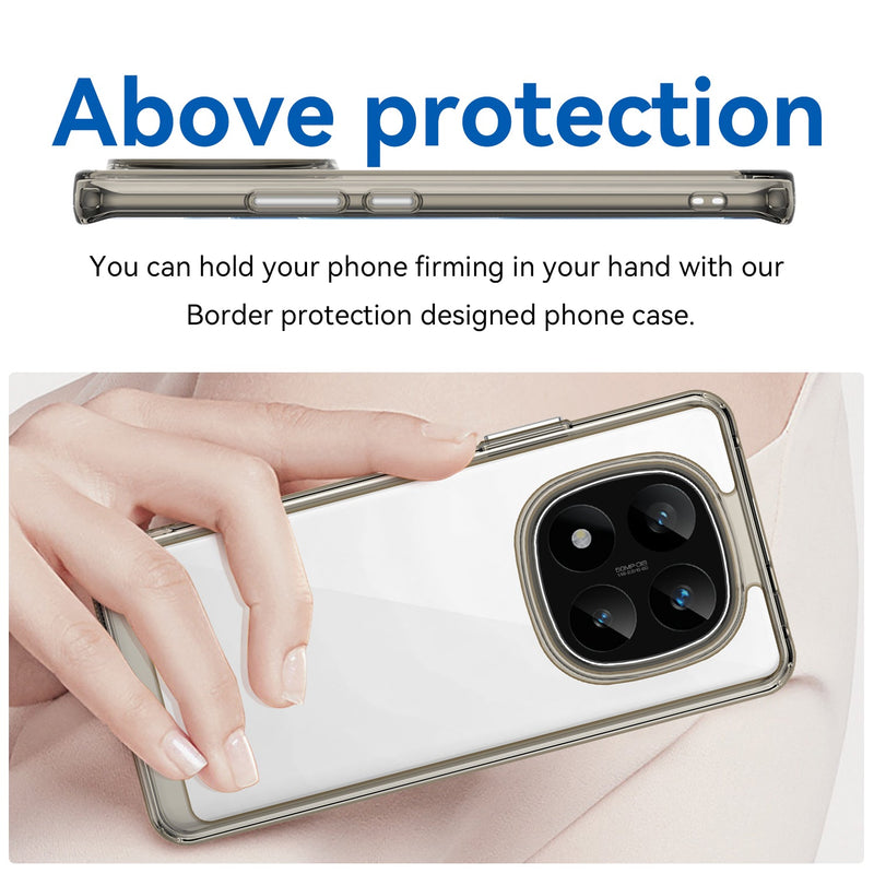Xiaomi Redmi Note 14 Pro Plus 5G Soft TPU Bumper Case [Clear Grey]