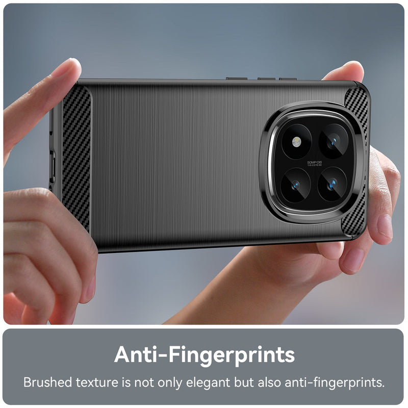 Xiaomi Redmi Note 14 Pro Plus 5G Carbon Fibre Brushed Case [Black]