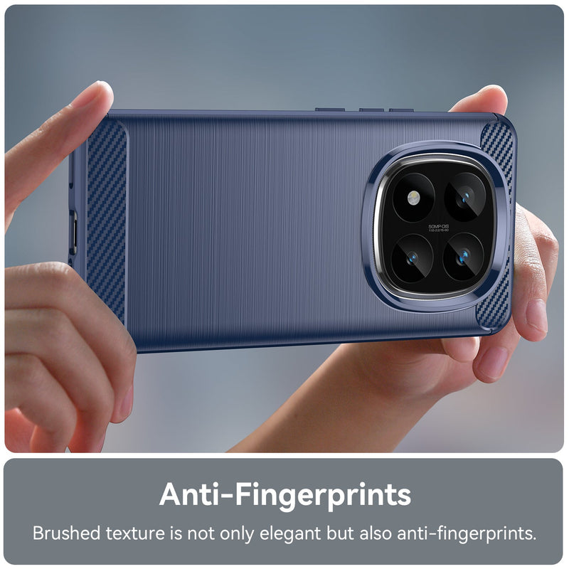 Xiaomi Redmi Note 14 Pro Plus 5G Carbon Fibre Brushed Case [Navy]
