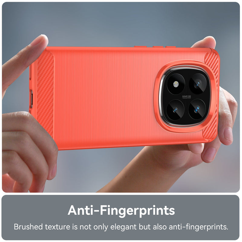 Xiaomi Redmi Note 14 Pro Plus 5G Carbon Fibre Brushed Case [Red]