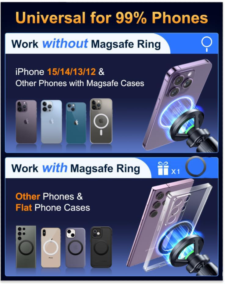 Mobile Phone Dashboard Car Holder (MagSafe Compatible)