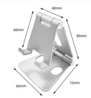 Universal Folding Aluminum Tablet Mount Holder Stand For Smartphones and Tablets Sliver