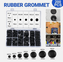200Pcs Auto Rubber Grommet Assortment Set
