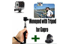 Extendable Pole Monopod Tripod Adapter for GoPro