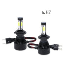 H7 Led Headlights Car Light Bulbs Headlamp 6500K (Pair)