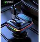 Bluetooth FM Transmitter Car Charger Adapter