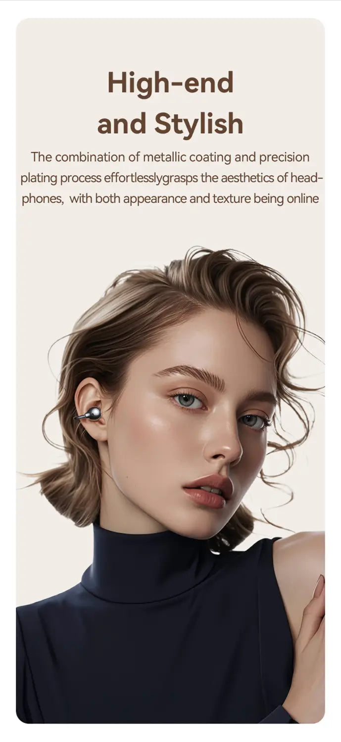 Clip-On TWS Earbuds Non-In-Ear Sport Earphones