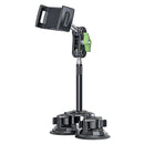 Aluminum Tablet iPad Dual Suction Strong Cup Car Mount Holder