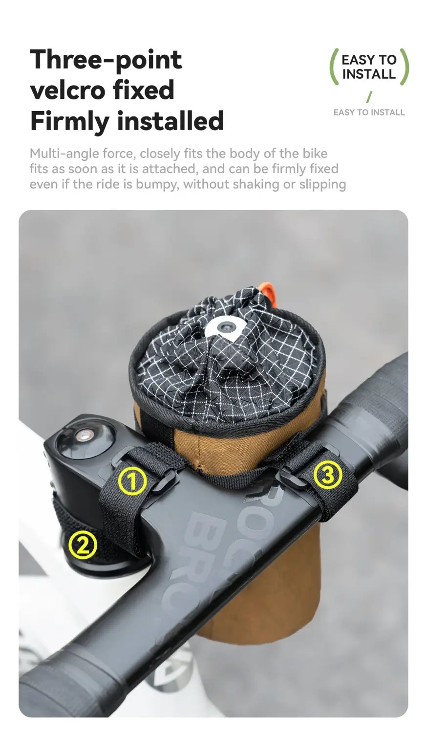 Bicycle Handlebar Water Bottle Bag Drink Cup Holder for MTB