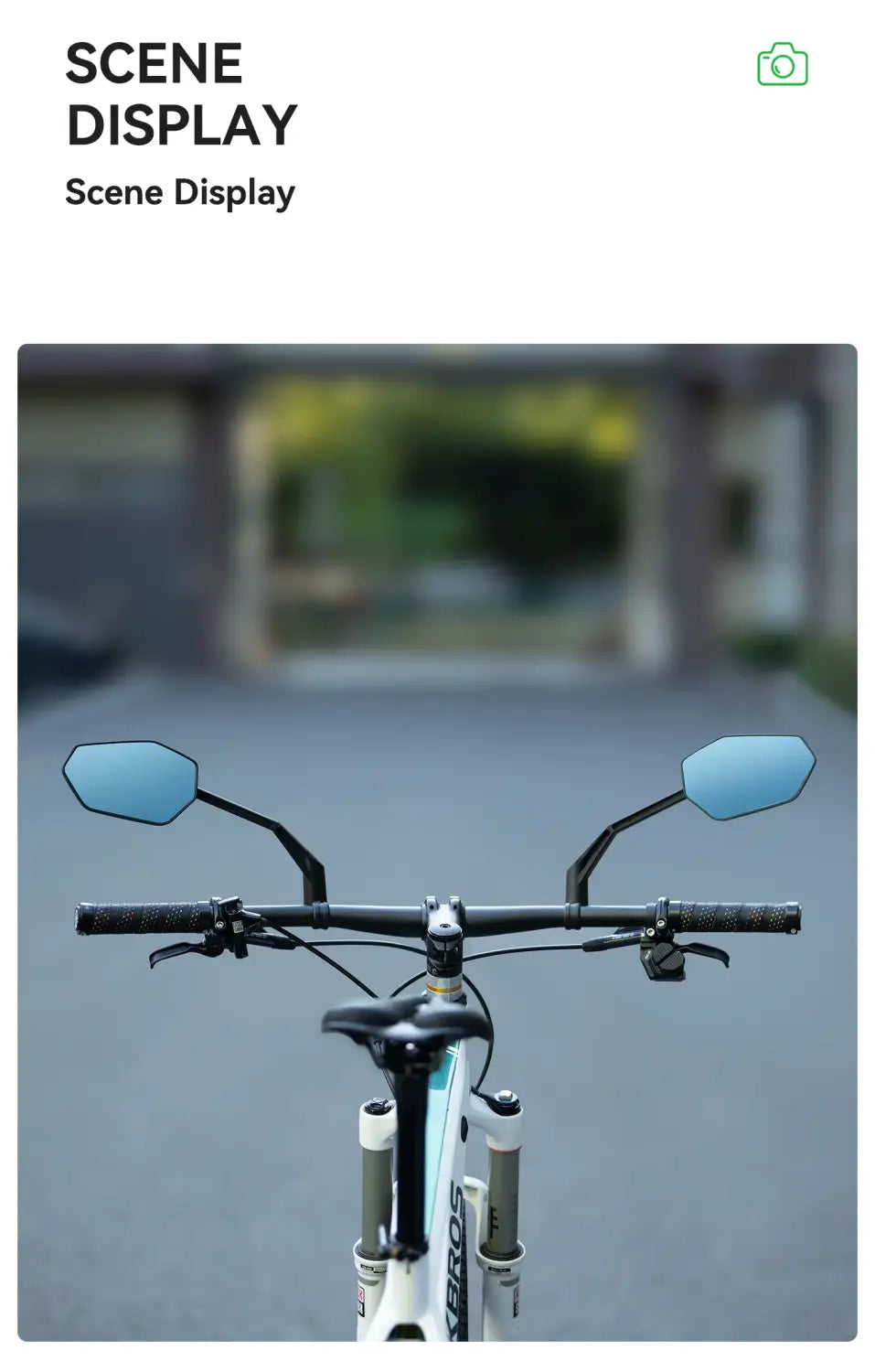Bicycle Handlebar Rearview Mirror Adjustable for Mountain &