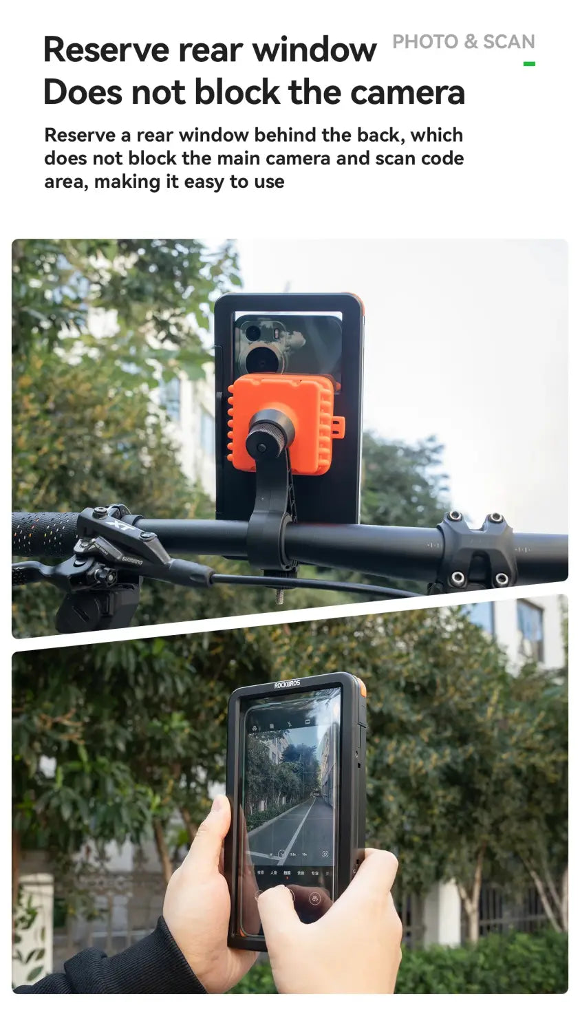 Phone Holder for Bike Handlebar Mount Waterproof