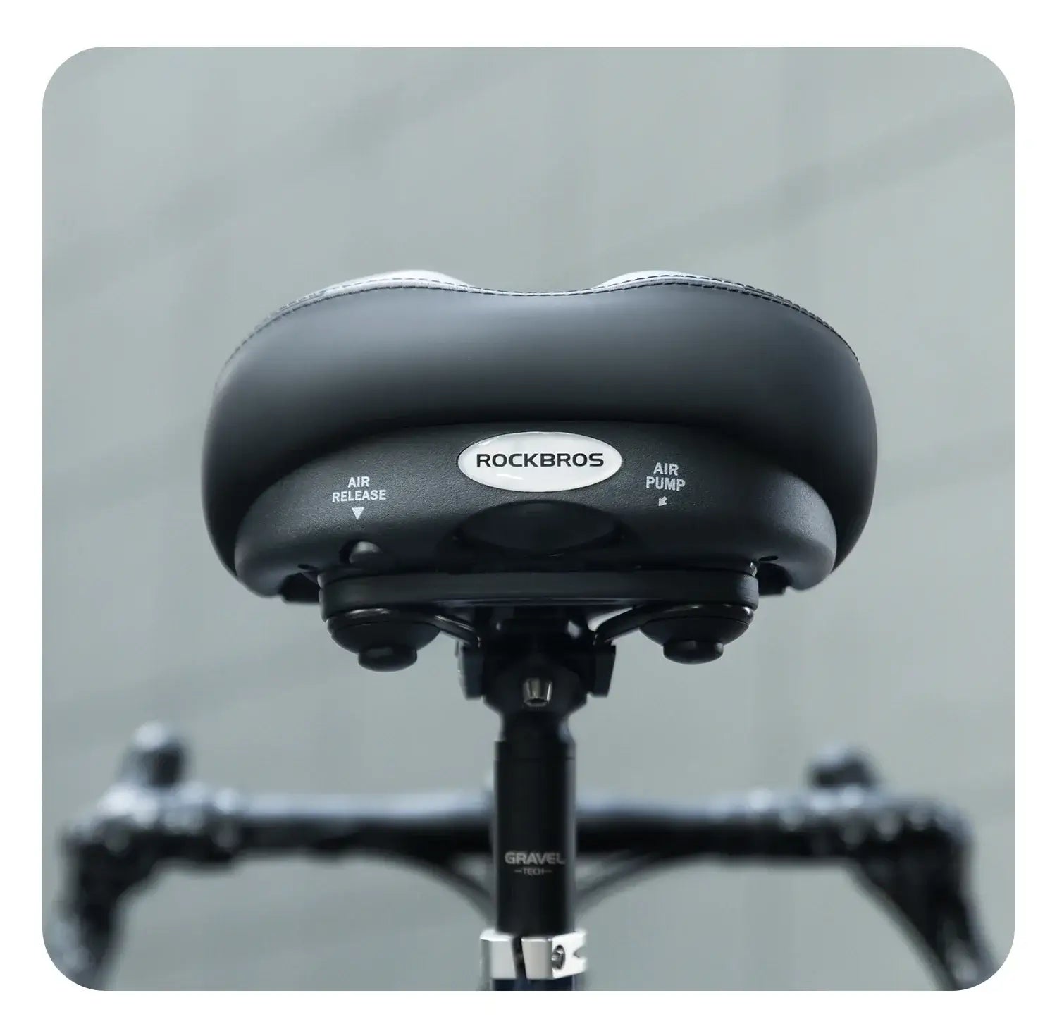 Comfort Air Bike Saddle Inflatable Shock Absorbing Seat