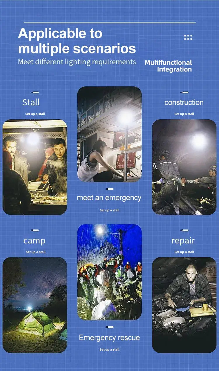 Multi-Functional COB LED Floodlight Camping Light Lantern