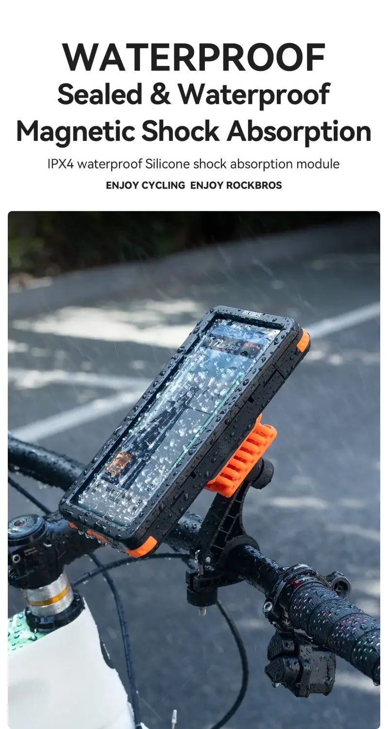 Phone Holder for Bike Handlebar Mount Waterproof