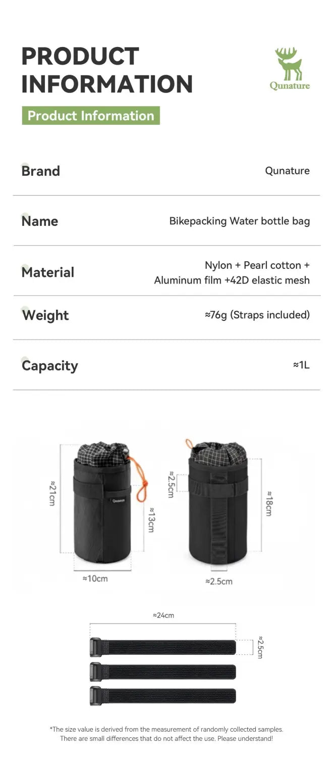 Bicycle Handlebar Water Bottle Bag Drink Cup Holder for MTB