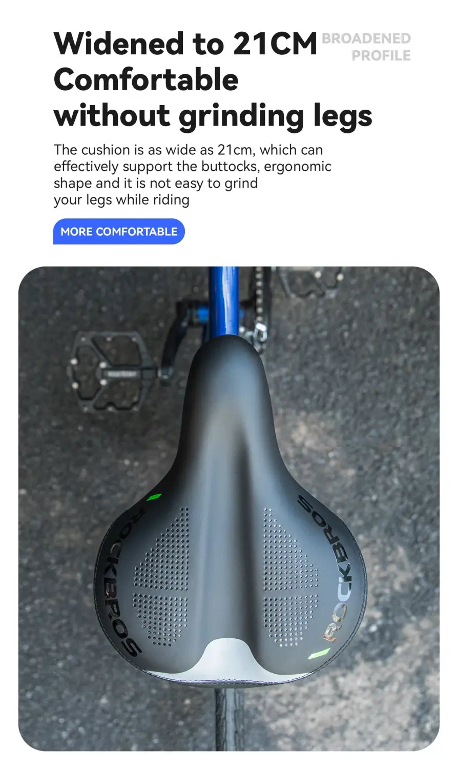 Comfort Air Bike Saddle Inflatable Shock Absorbing Seat