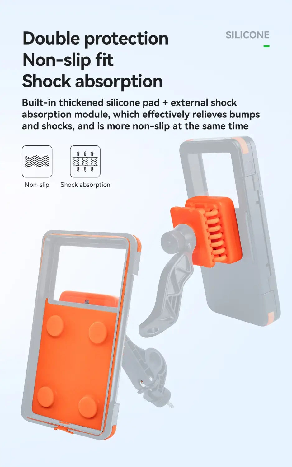 Phone Holder for Bike Handlebar Mount Waterproof