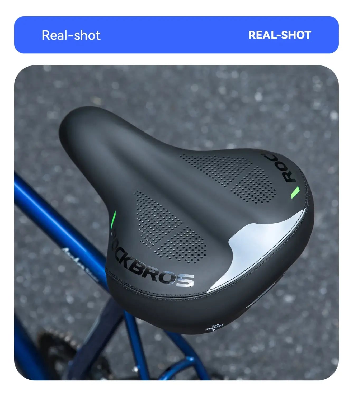 Comfort Air Bike Saddle Inflatable Shock Absorbing Seat
