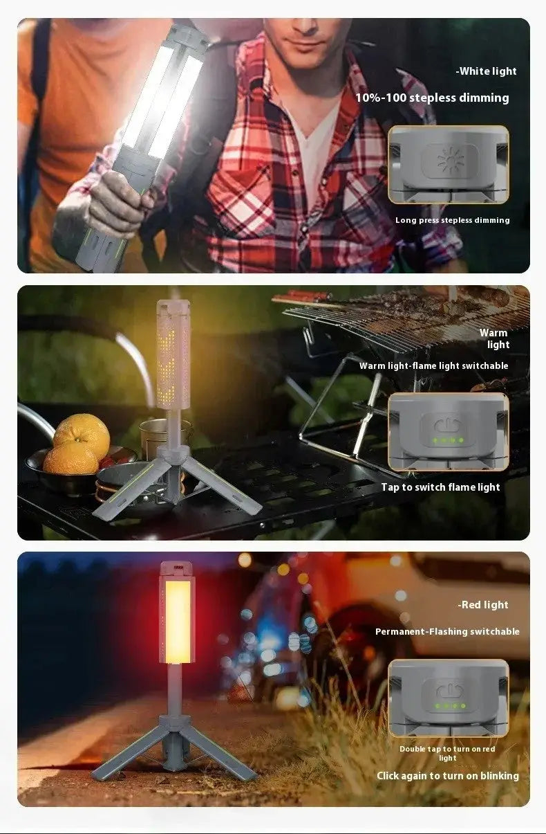 Camping Lantern Rechargeable 360° Rotatable Foldable