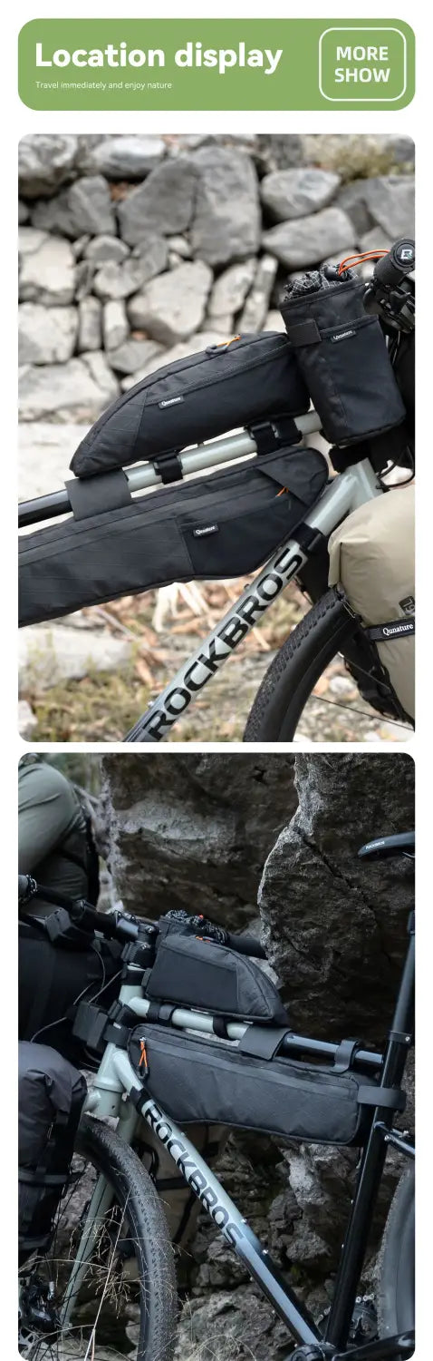 Cycling Top Tube Bag Front Frame Pouch for MTB & Road Bike