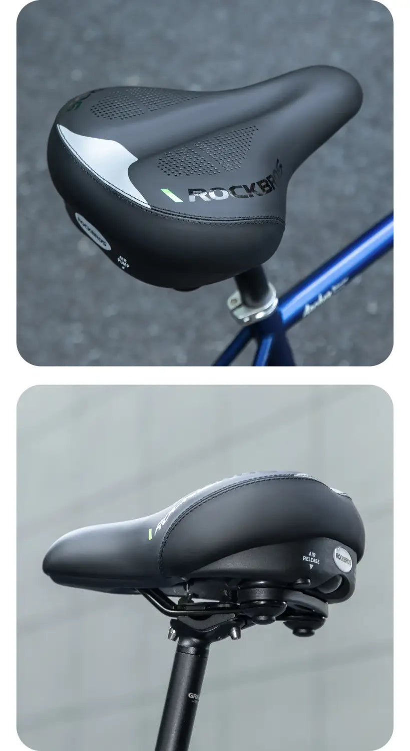 Comfort Air Bike Saddle Inflatable Shock Absorbing Seat