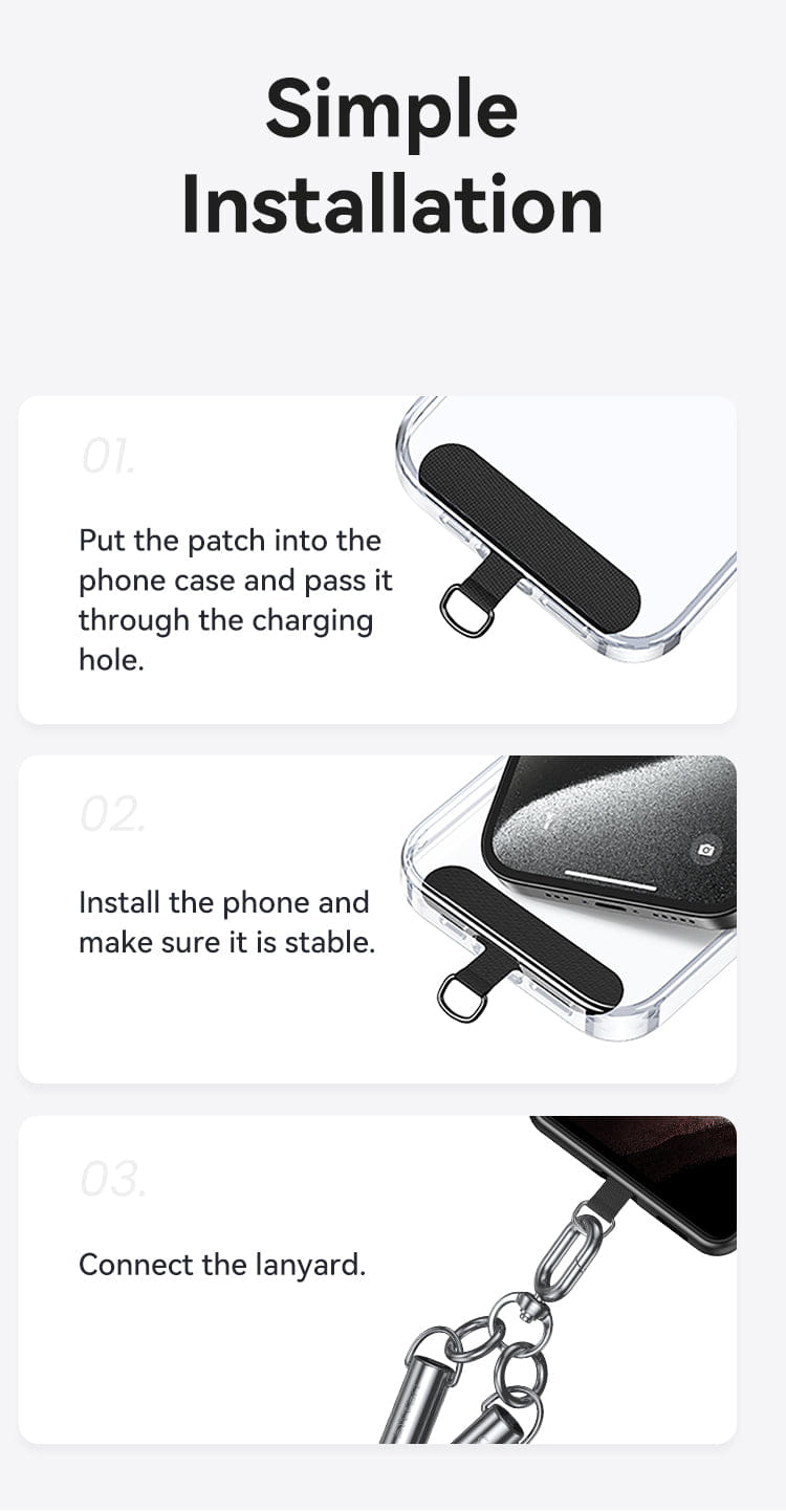 1.2m Phone Lanyard Type-C To Type-C 60W Max Charging Cable