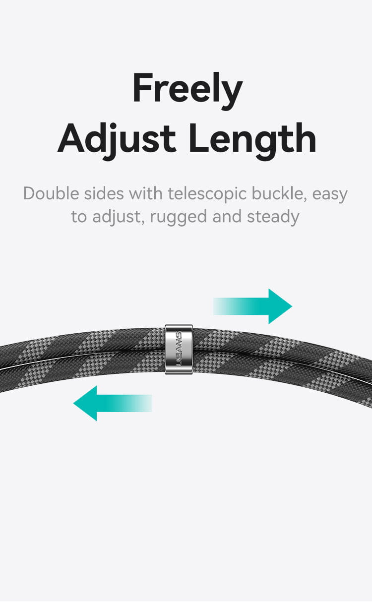 1.2m Phone Lanyard Type-C To Type-C 60W Max Charging Cable
