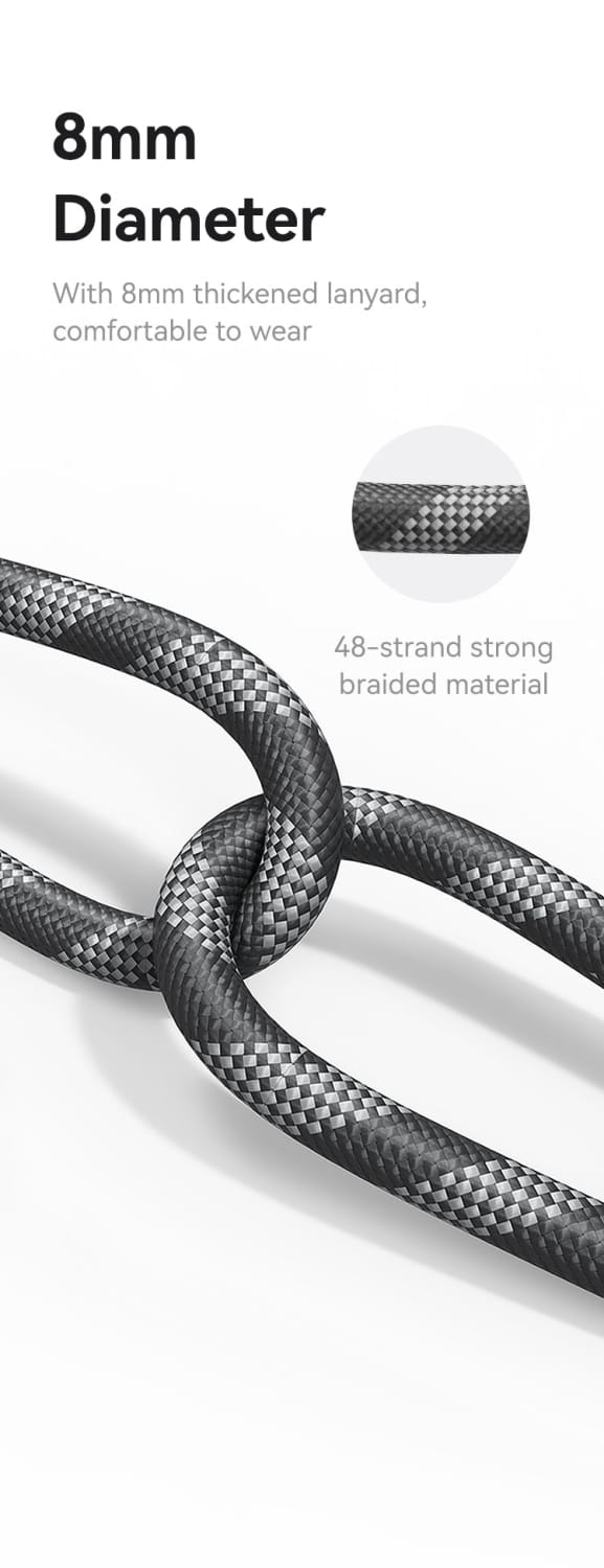 1.2m Phone Lanyard Type-C To Type-C 60W Max Charging Cable
