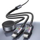 USB-C to 2x USB-C Fast Charging Cable + Apple Watch Wireless Charger