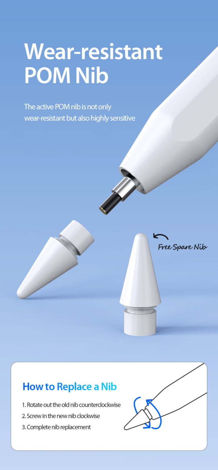 iPad Active Stylus Pen with Digital Display