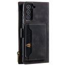 Samsung S21 Case Wallet Zipper - Black