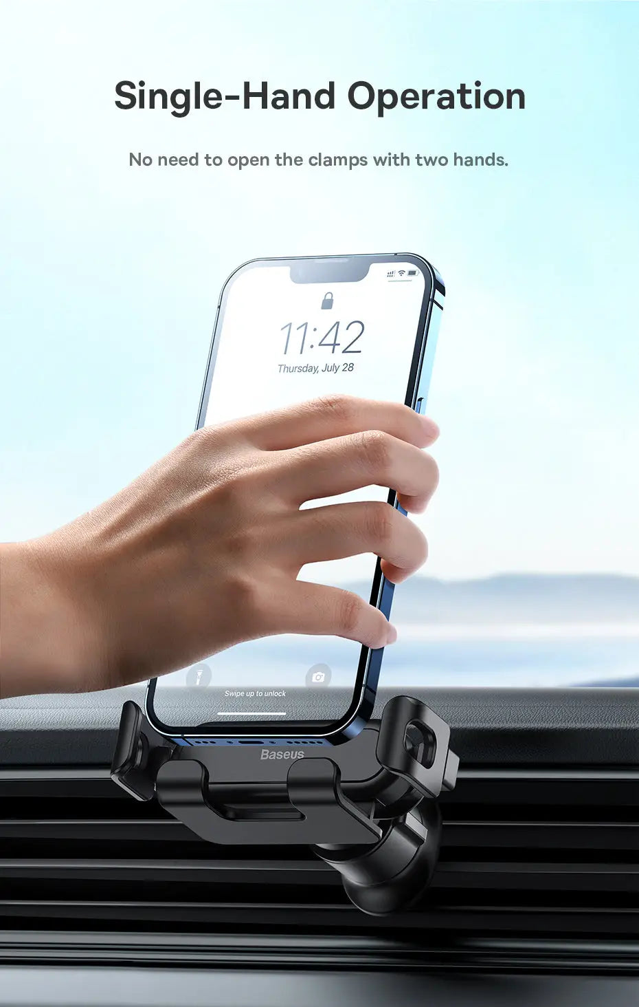 Gravity Car Mount Air Vent Outlet Mobile Phone Holder
