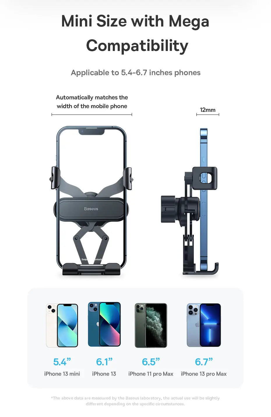 Gravity Car Mount Air Vent Outlet Mobile Phone Holder