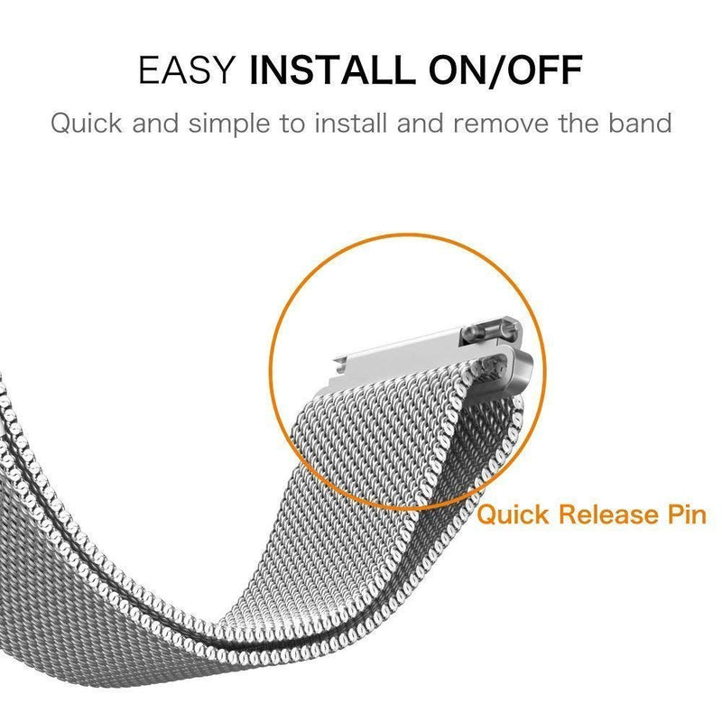Samsung Galaxy Watch 4 Strap Milanese Loop (Silver)