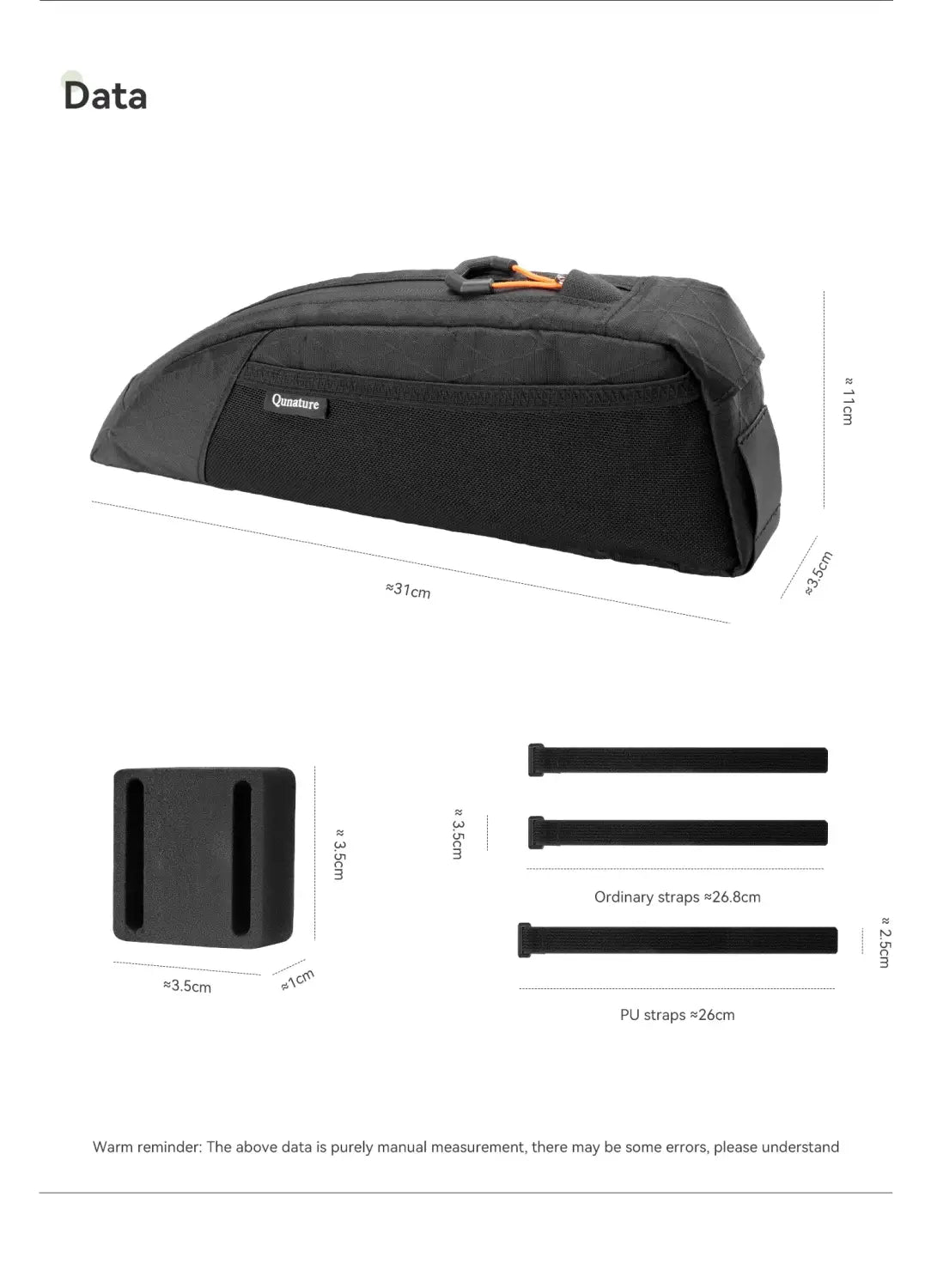 Cycling Top Tube Bag Front Frame Pouch for MTB & Road Bike