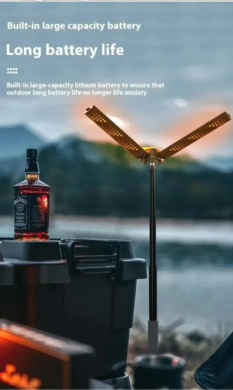 Camping Lantern Rechargeable 360° Rotatable Foldable