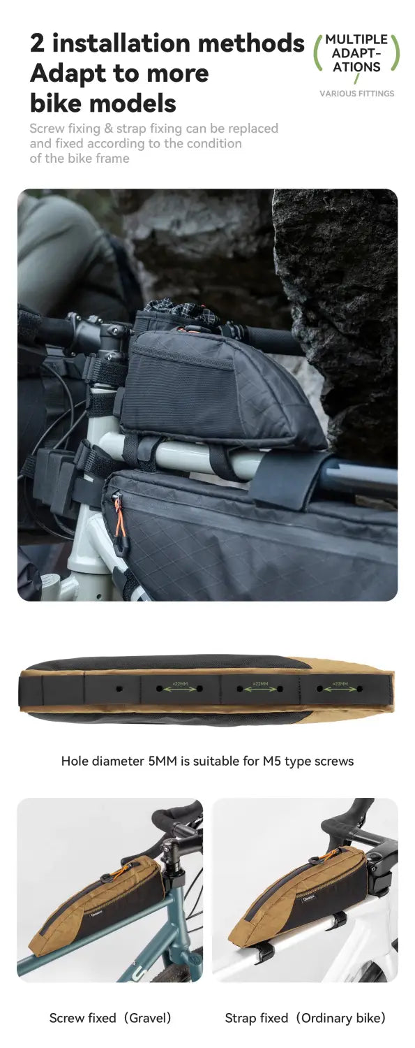 Cycling Top Tube Bag Front Frame Pouch for MTB & Road Bike