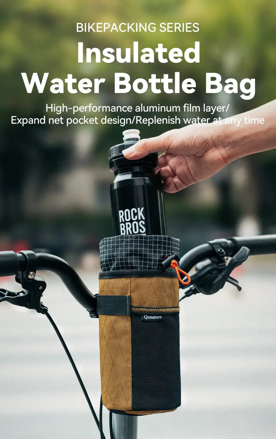 Bicycle Handlebar Water Bottle Bag Drink Cup Holder for MTB